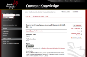 -CommonKnowledge Annual Report (2010-2011)- by Isaac Gilman