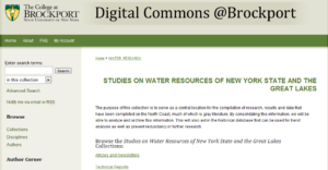 Studies on Water Resources of New York State and the Great Lakes - Digital Commons @Brockport