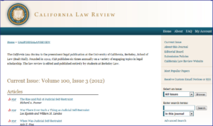 California Law Review - Berkeley Law