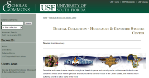 Holocaust & Genocide Studies Center - University of South Florida (USF)